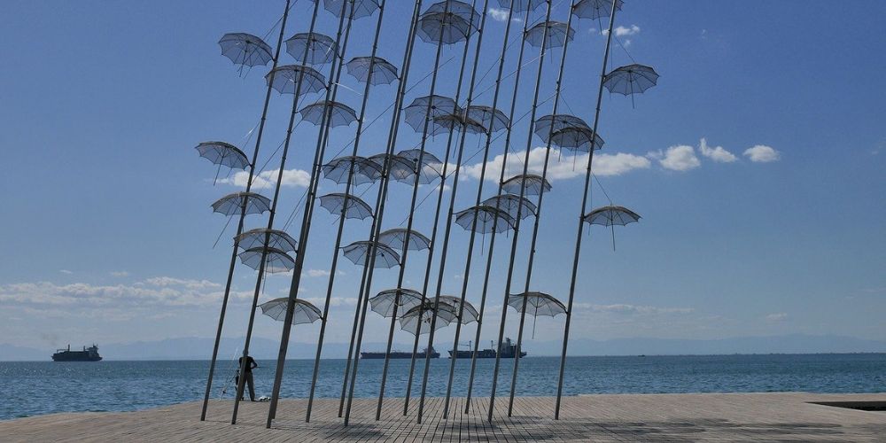 Umbrellas | Thessaloniki Greece | My Greek Holidays